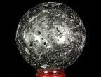 Polished Pyrite Sphere - Peru #65858-1